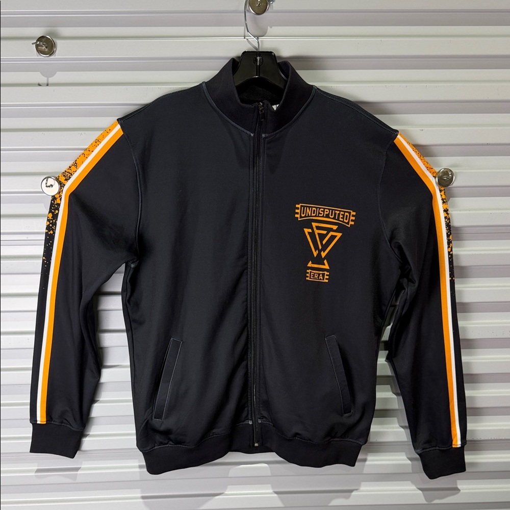 Undisputed Era Men's Black and Orange Lightweight Jacket WWE WWF WCW